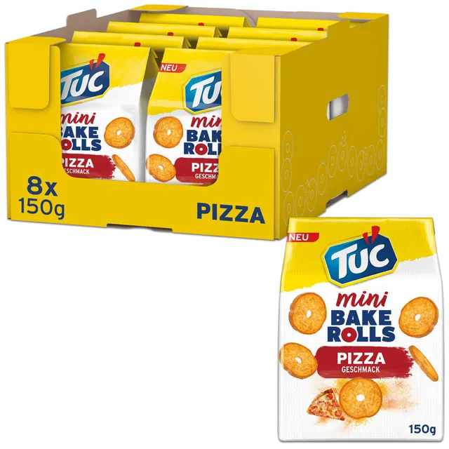 tuc-mini-bake-rolls-pizza-doppelt-gebackene-brotchips-8-x-150-g image 1