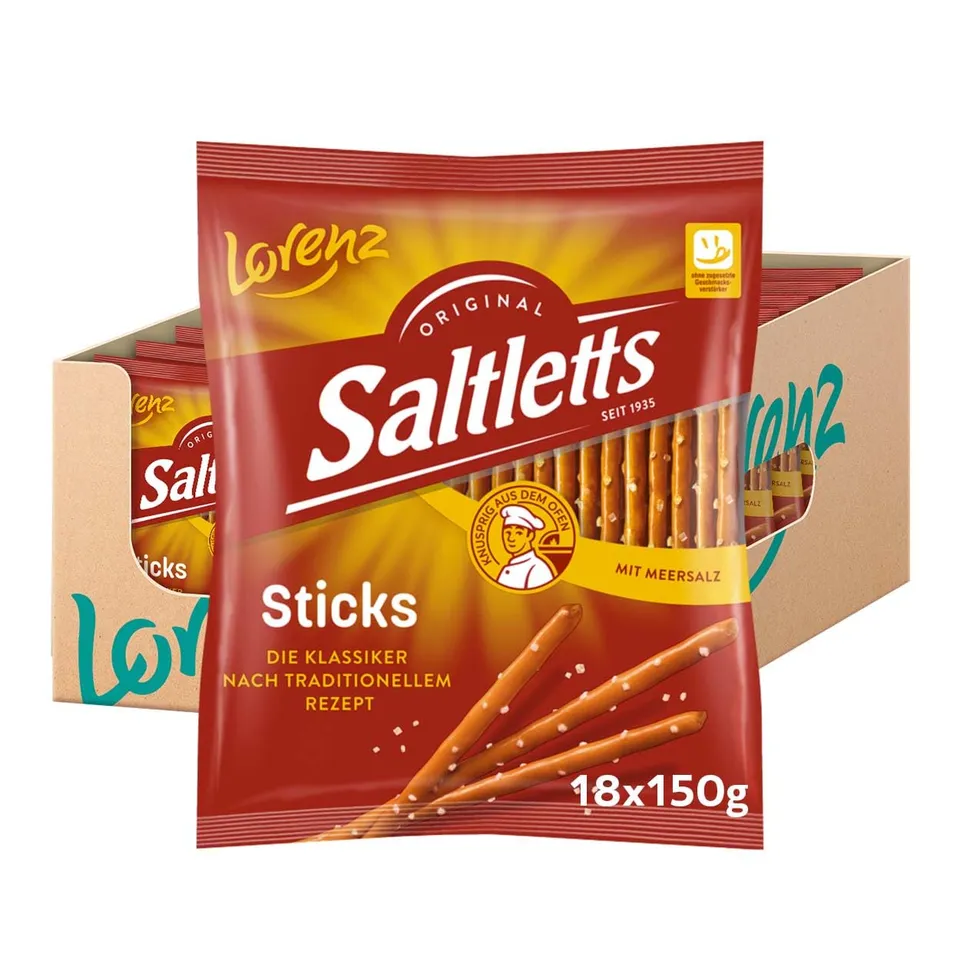 lorenz-saltletts-sticks-classic-laugensticks-18-x-150-g-vegan image 1