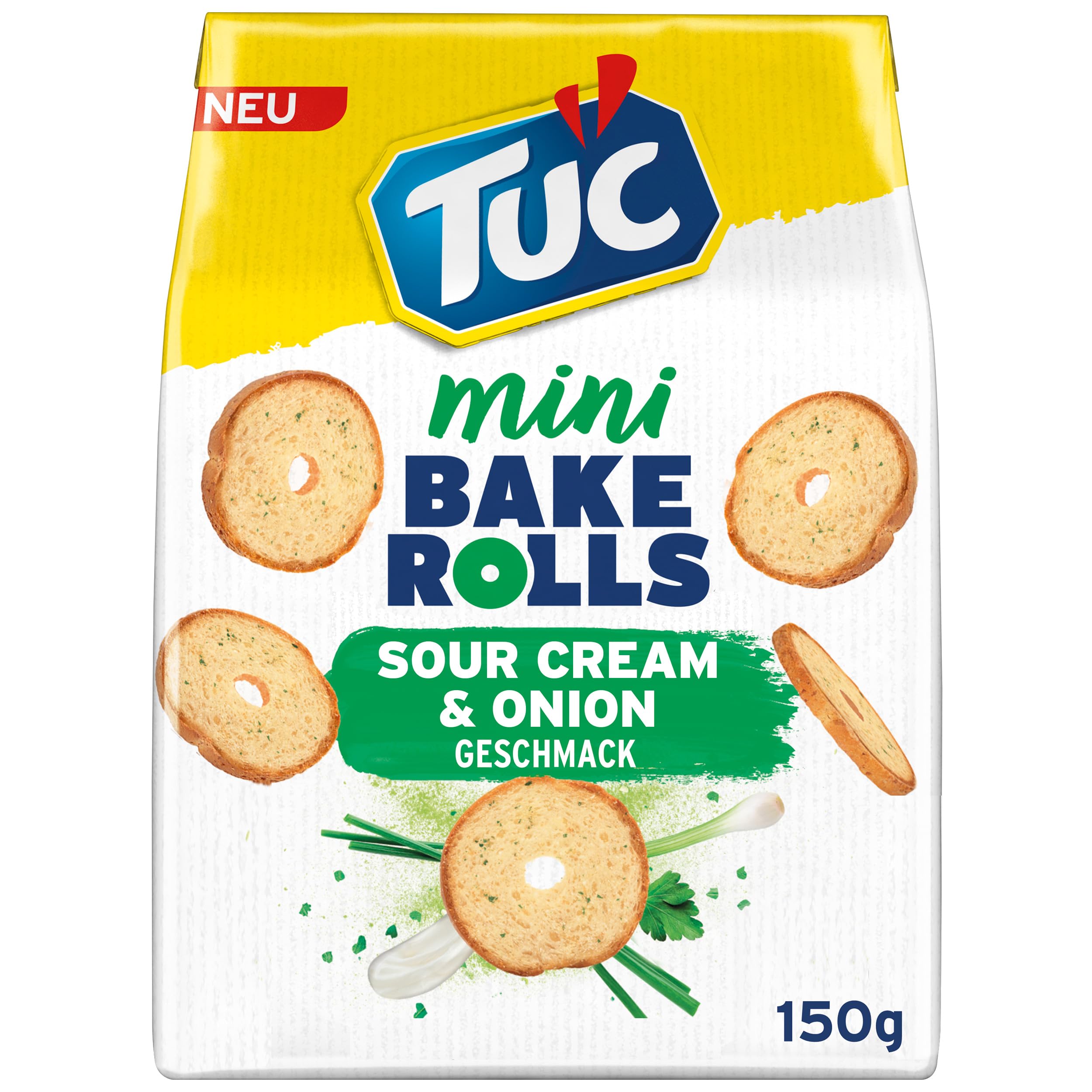 tuc-mini-bake-rolls-sour-cream-onion-doppelt-gebackene-brotchips-8-x-150-g image 2